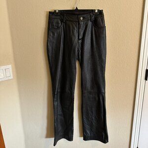 NWT Wilsons Leather Women's black leather pants - jean style - Size 6